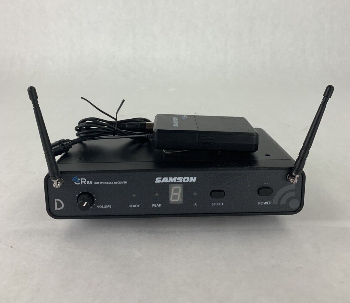 Samson CR88 Wireless Receiver CB88 Wireless Microphone 542-566 MHz No Windscreen