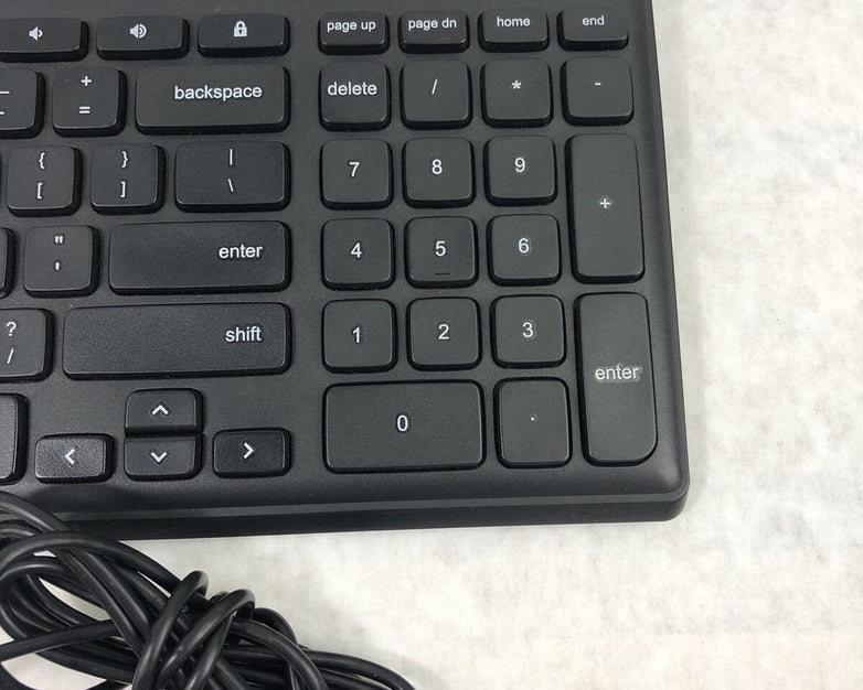 Lot of 2 Acer KB69211 USB Wired Slim Office Home Keyboard - Black