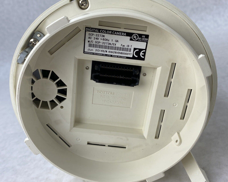 Hanwha SCP-2273N Digital Color PTZ Camera in SHP-3701F Dome-Flushing Housing