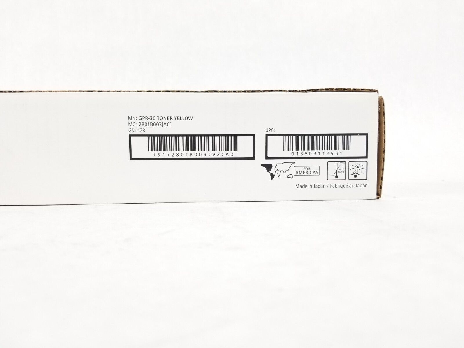 Canon GPR-30 Yellow Toner Cartridge 2801B003AA Genuine OEM