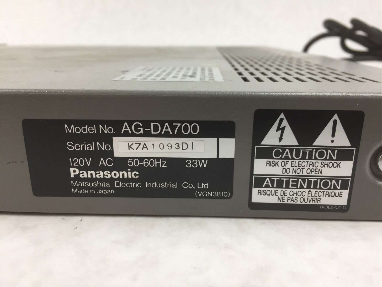 Panasonic Video Distributor AG-DA700