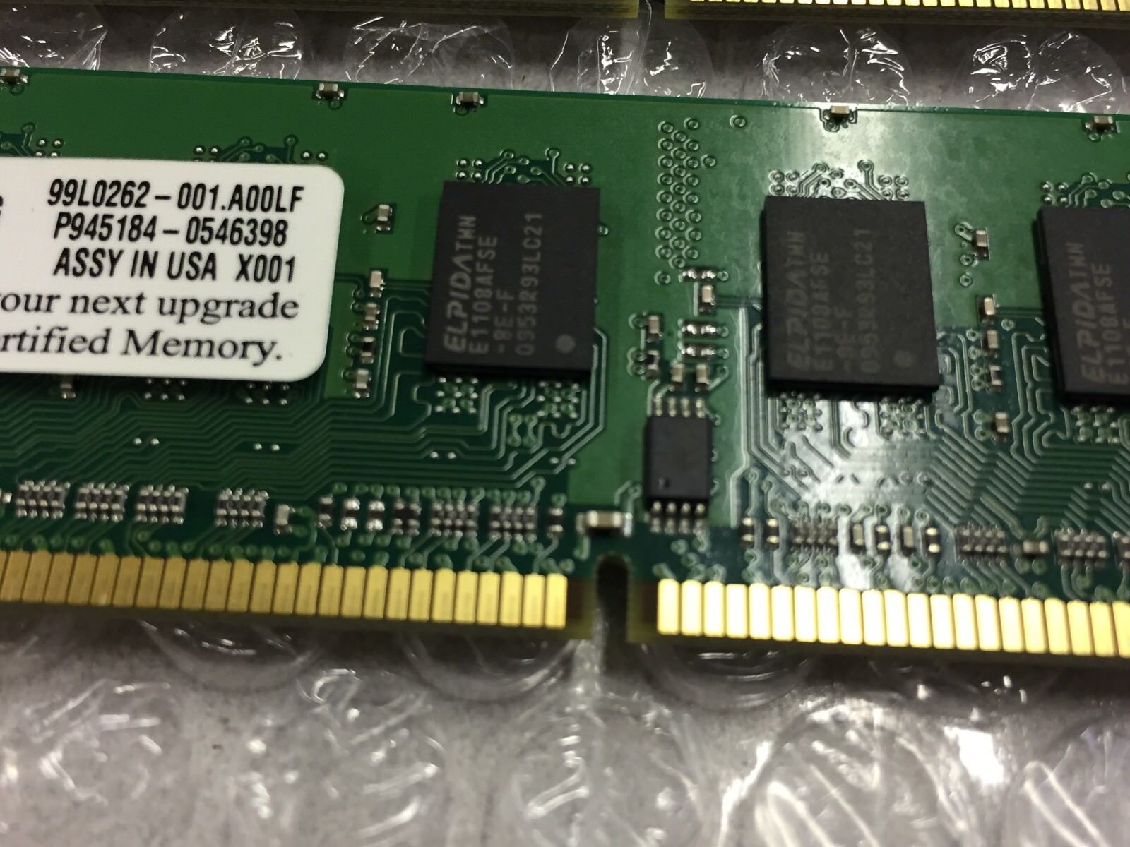 Kingston 2 GB RAM Kit (2x1) SNPKN992CK2/2G 99L0262-001 P945184-0546398