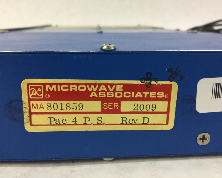Microwave Associates  PAC 4 P S   Untested
