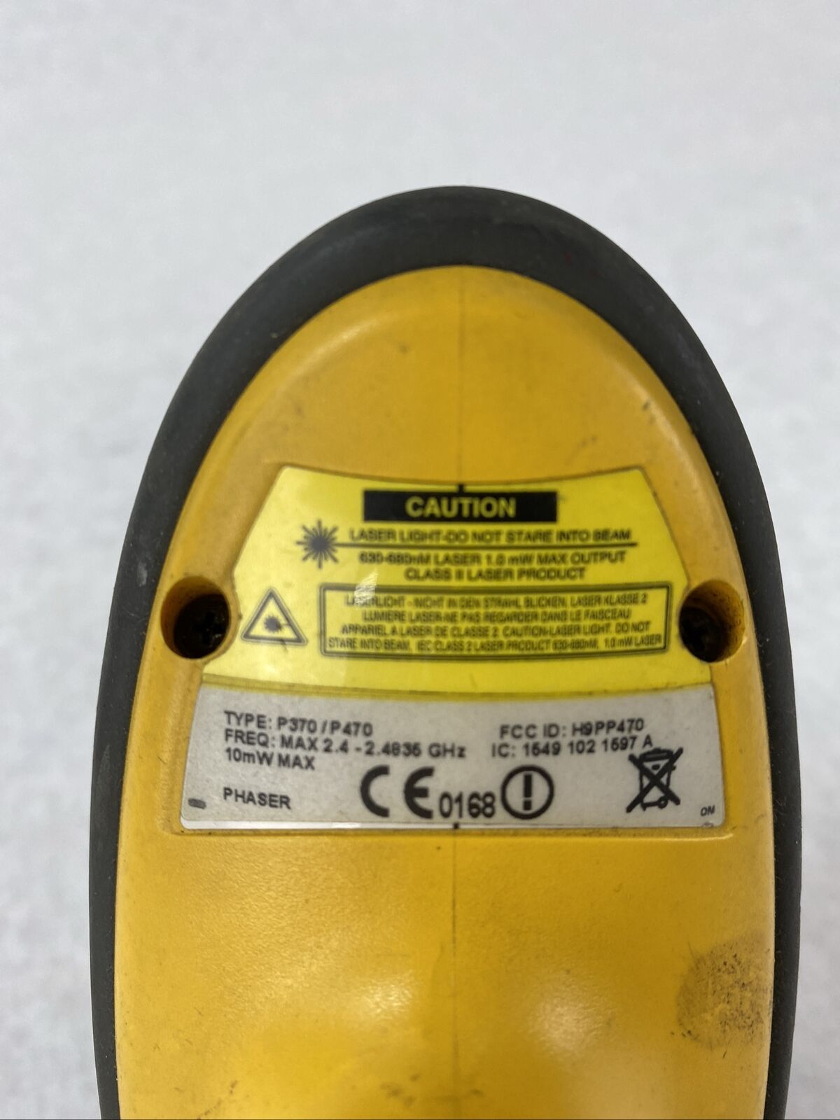 Symbol Phaser P370 P470 RF Bar Code Scanner Untested