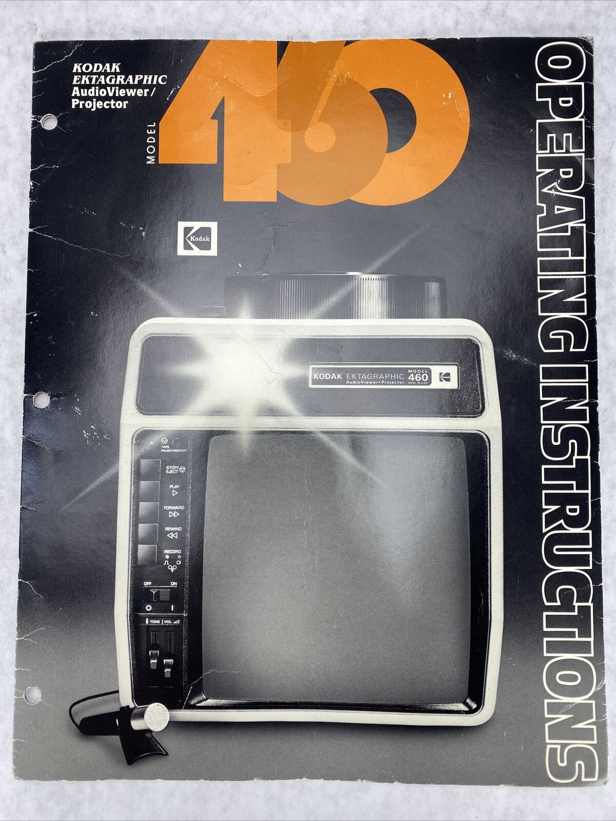 Kodak Ektagraphic 460 Slide Projector Operating Instructions Manual