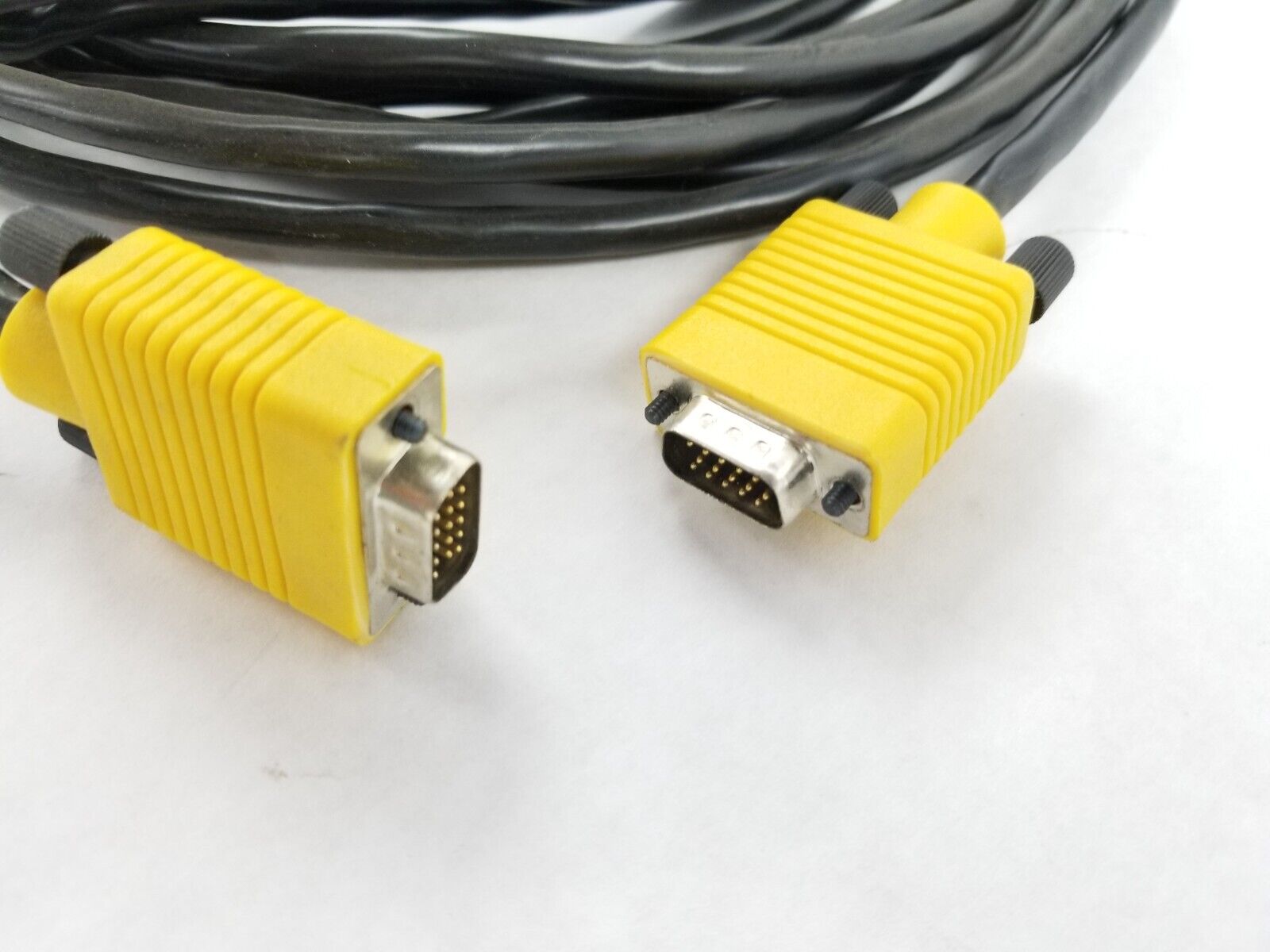 Lot of (2) Polycom Male to Male VGA Cable 25ft for VS4000 (P/N:09211-001)