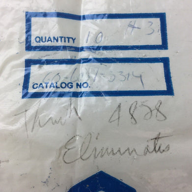 60-6007-3314 (4828), Thrush Eliminates Lot of 10, NEW,