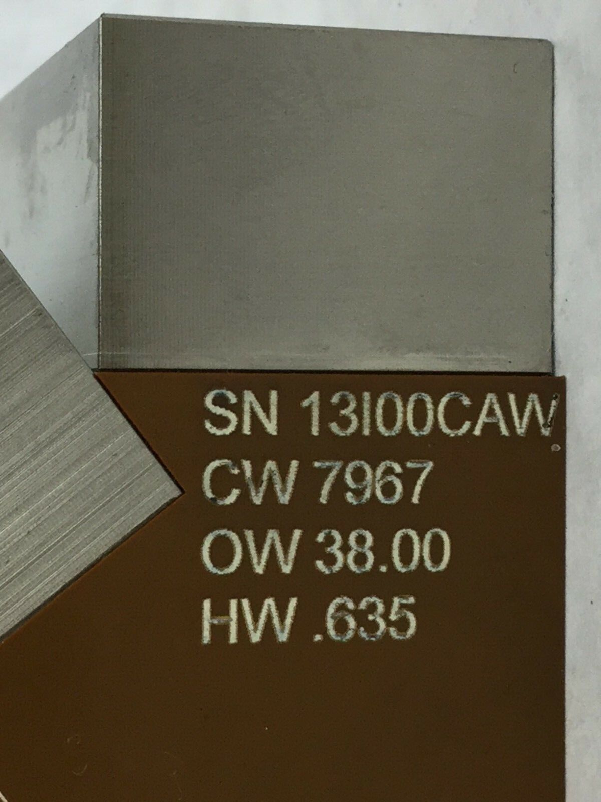 Caldon 9A-201B595G01 1.77 MHz  CW 7967  OW 38  HW .635  Untested
