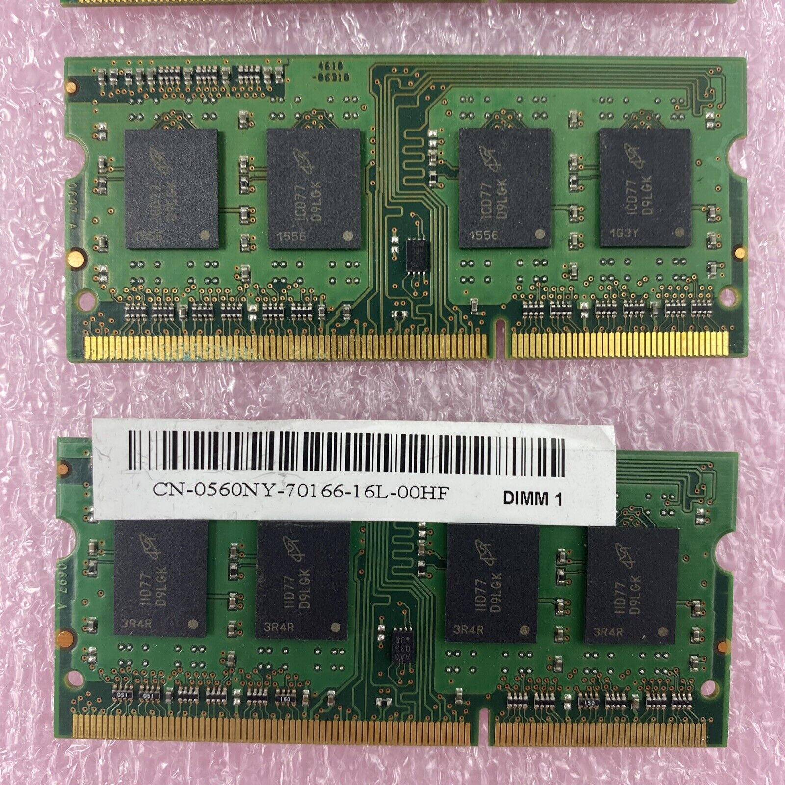 Lot( 4 ) 2GB Micron MT8JSF25664HZ-1G4D1 PC3-10600S 1333MHz DDR3 Laptop Memory