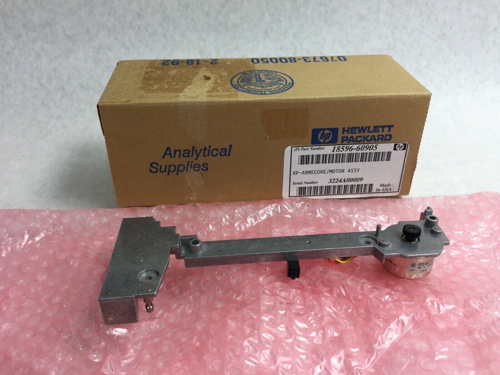 HP Agilent RP-Armecore /Motor Assy 18596-60905 for 7673 Automatic Liquid Sampler