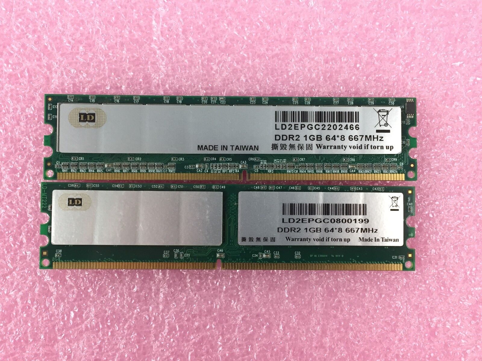 2GB Kit (2x 1GB) LD LD2EPC2202466 DDR2 1 GB 64*8 677MHz