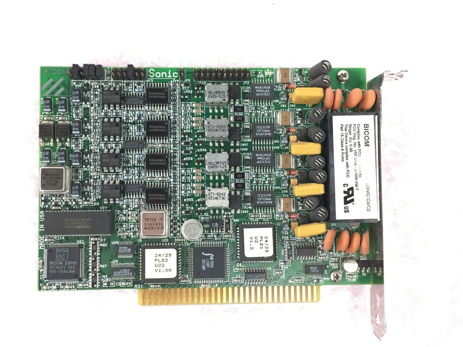 Bicom Sonic C4/C2 8 Bit ISA Card