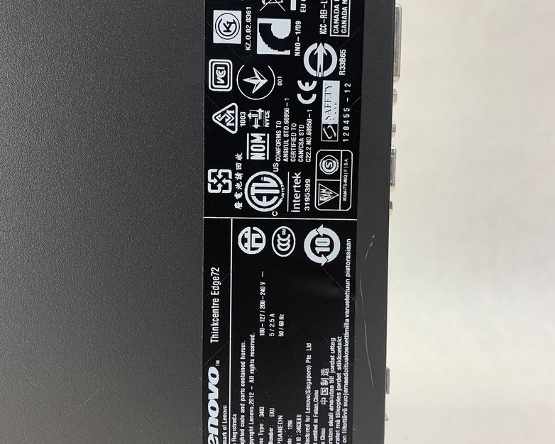 Lenovo ThinkCentre Edge72 SFF Intel Pentium G640 2.8GHz 4GB RAM No HDD No OS