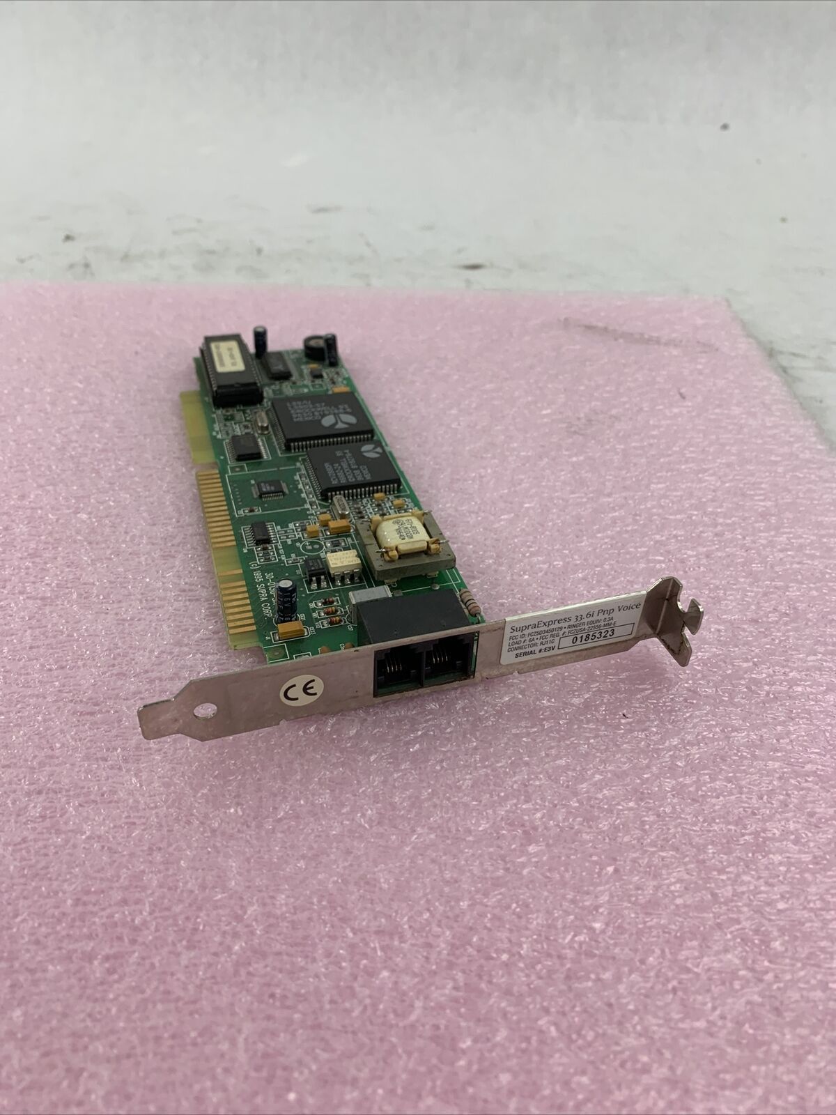 Supra 16-Bit ISA Modem Card SupraExpress 33.6i PnP VoiceInternal 30-0130-3A