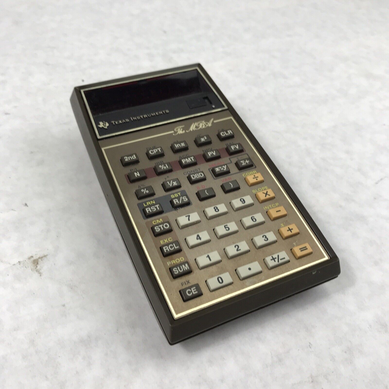 Texas Instruments The MBA Electronic Business Calculator ATA3678