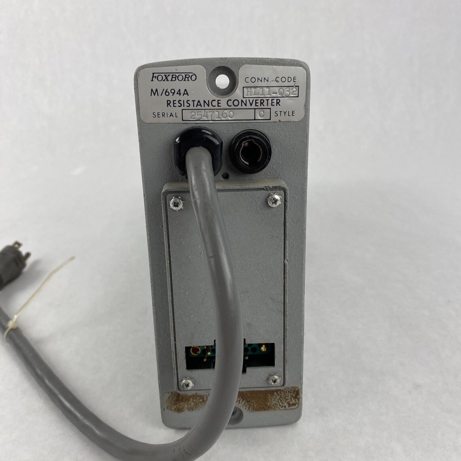 Foxboro 694AC-0AW-6 M/694A Resistance Converter Missing Side Panel