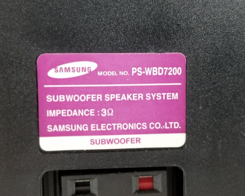Samsung PS-WBD7200 Subwoofer and PS-FBD7200 Front Right and Left Speaker