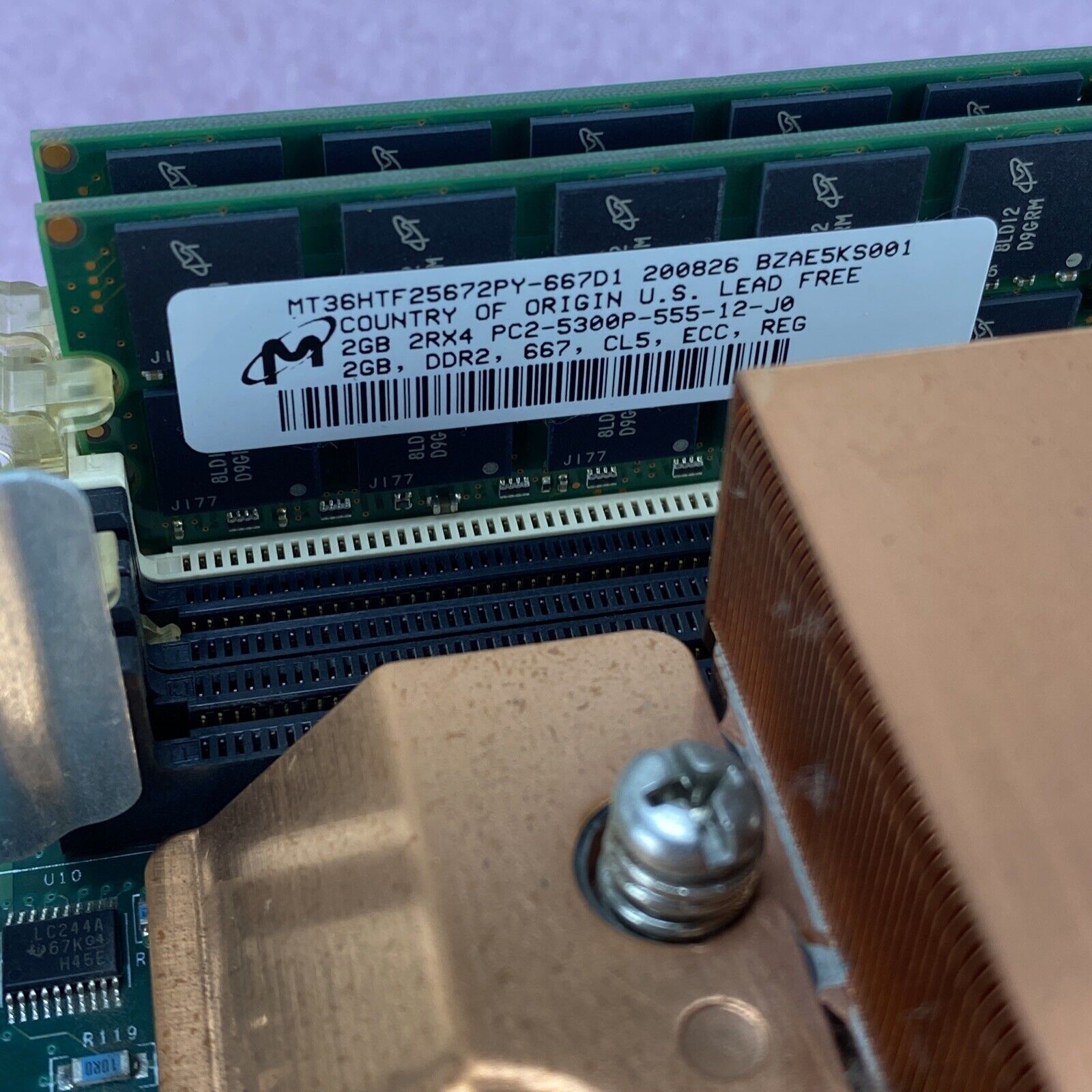 Sun Memory Module For X4600 M2 Server 541-1835-02 2.6GHz Opteron 8218 Dual Core