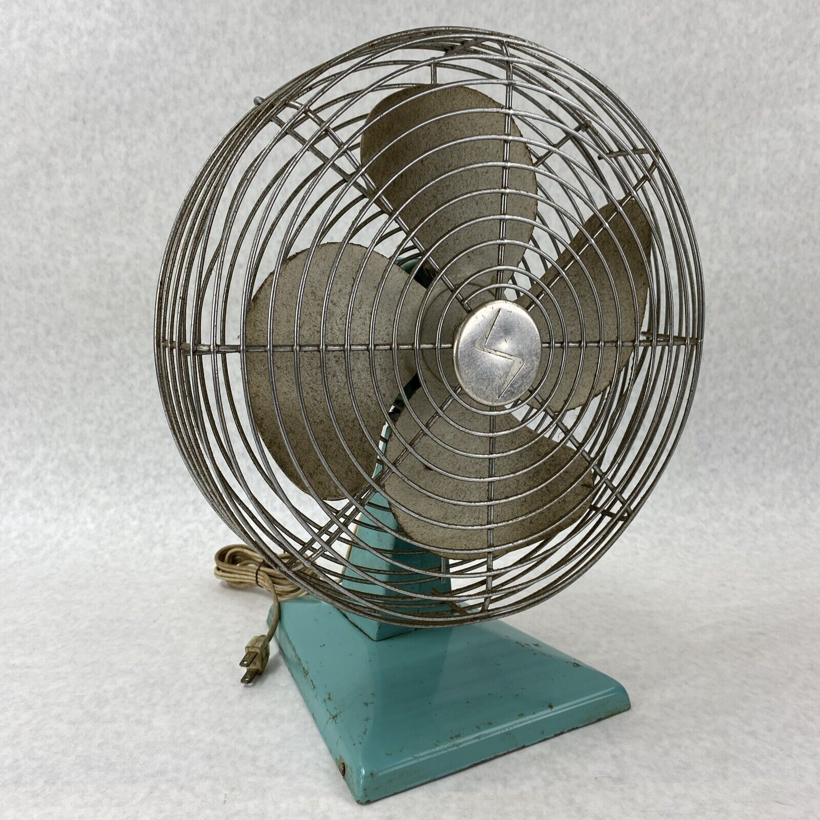 Vintage Superior Electric 1000 Teal Table Fan Base No 1047