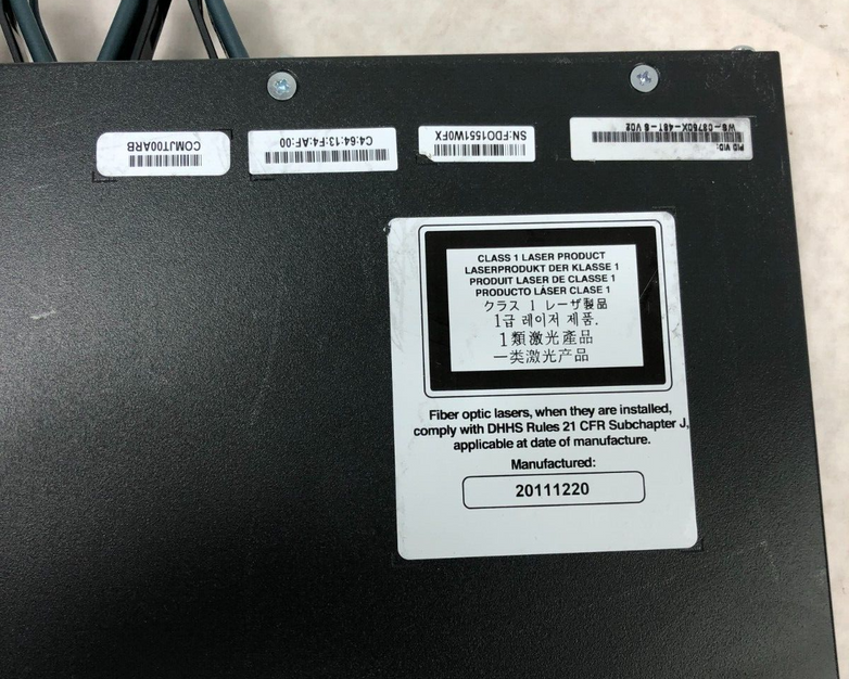 Cisco Catalyst WS-C3750X-48T-S 48 x Gigabit Ethernet 4 x SFP Managed Switch