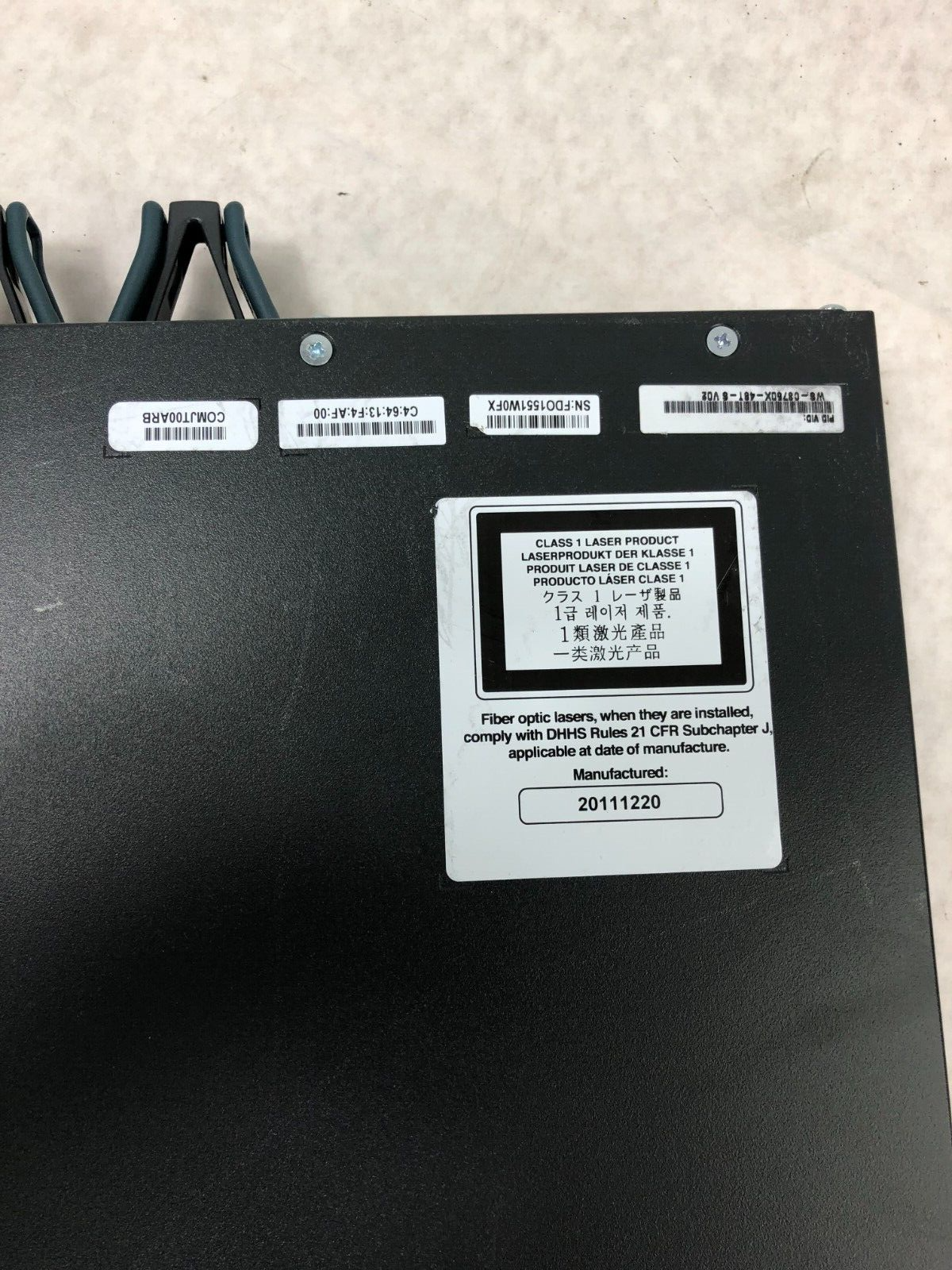 Cisco Catalyst WS-C3750X-48T-S 48 x Gigabit Ethernet 4 x SFP Managed Switch