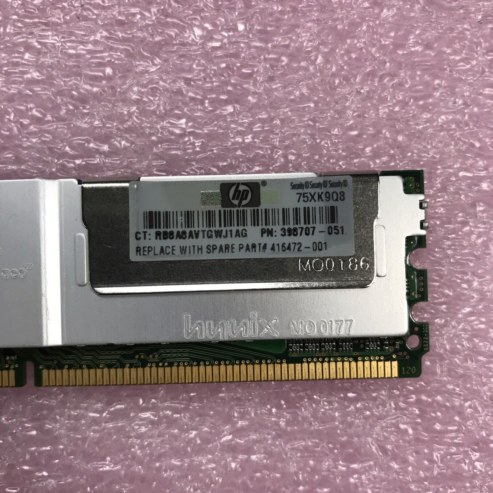 18GB Kit 9x2GB 2Rx4 PC2-5300F-555-11 HYMP525F72CP4N3-Y5 Server Ram