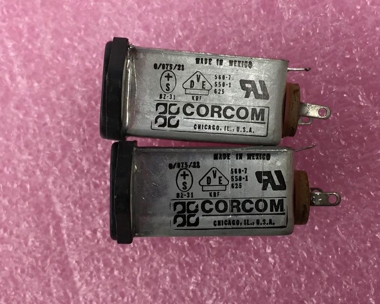 Corcom 560-7 550-1 625 0/075/21 Power Plug Lot of 2