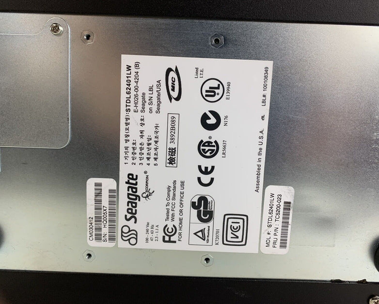 Seagate STDL62401LW DDS4 Digital Data Storage TC5200-023