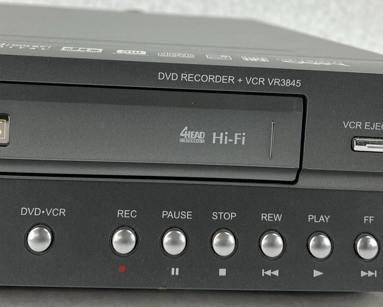 GoVideo VR3845 DVD Recorder VCR Combo UNTESTED NO REMOTE