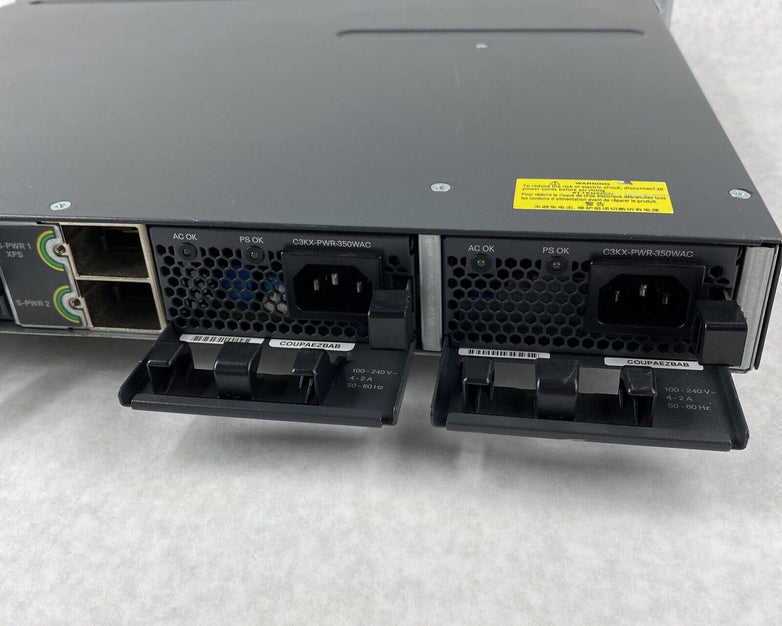 Cisco WS-C3750X-48T-S Catalyst Series 48-Port Gigabit Switch with 2 PSU