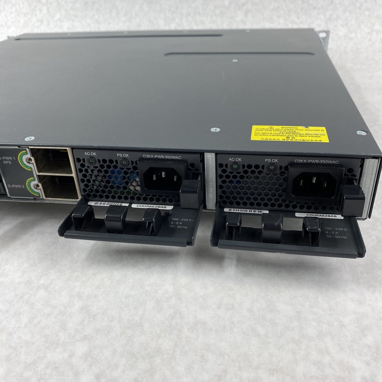 Cisco WS-C3750X-48T-S Catalyst Series 48-Port Gigabit Switch with 2 PSU