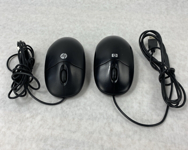 Lot of 2 HP 458407-002 USB 2-Button Optical Laser Sensor Mouse Black M-UAL-96