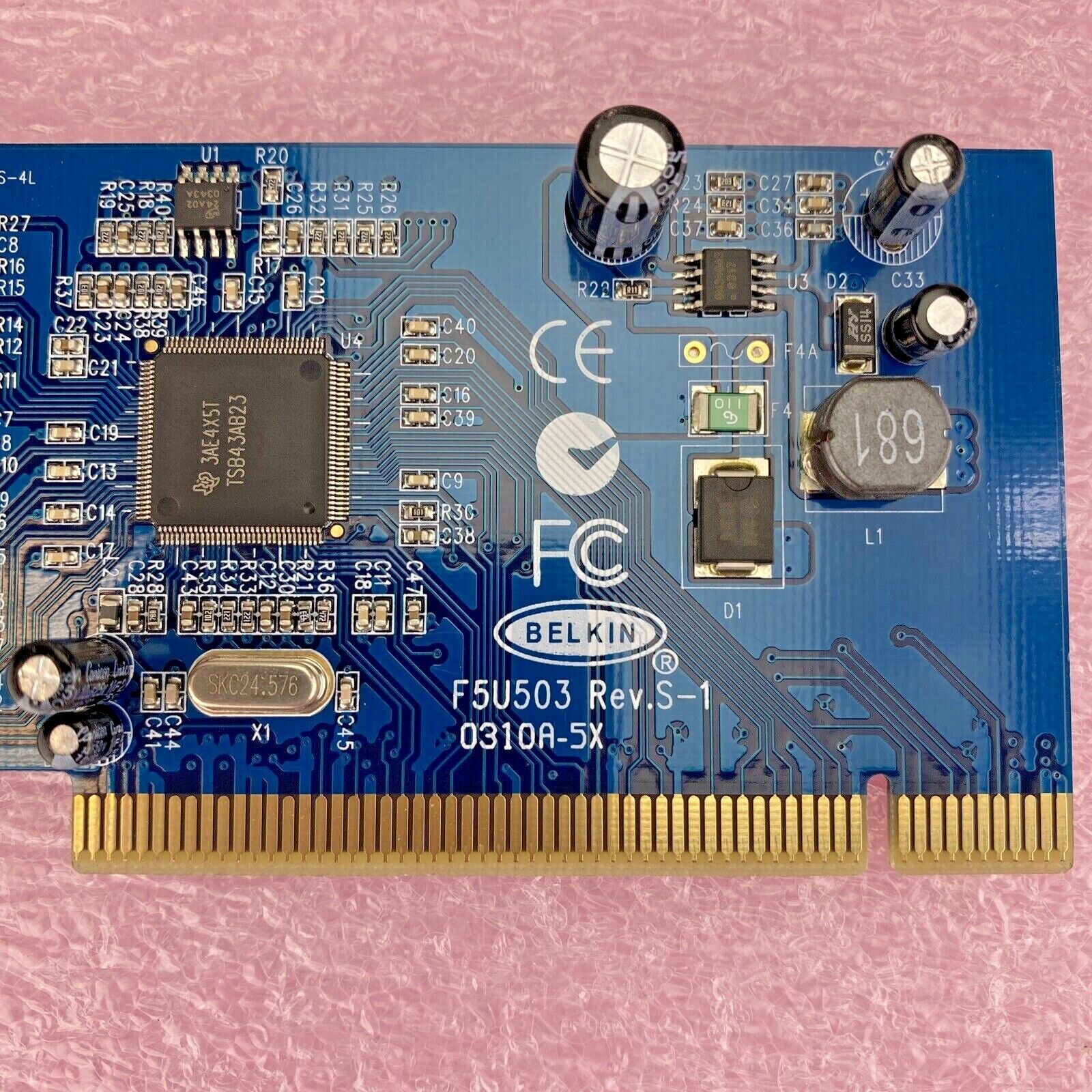 Belkin F5U503 Rev.S-1 3-port Firewire 400 PCI card