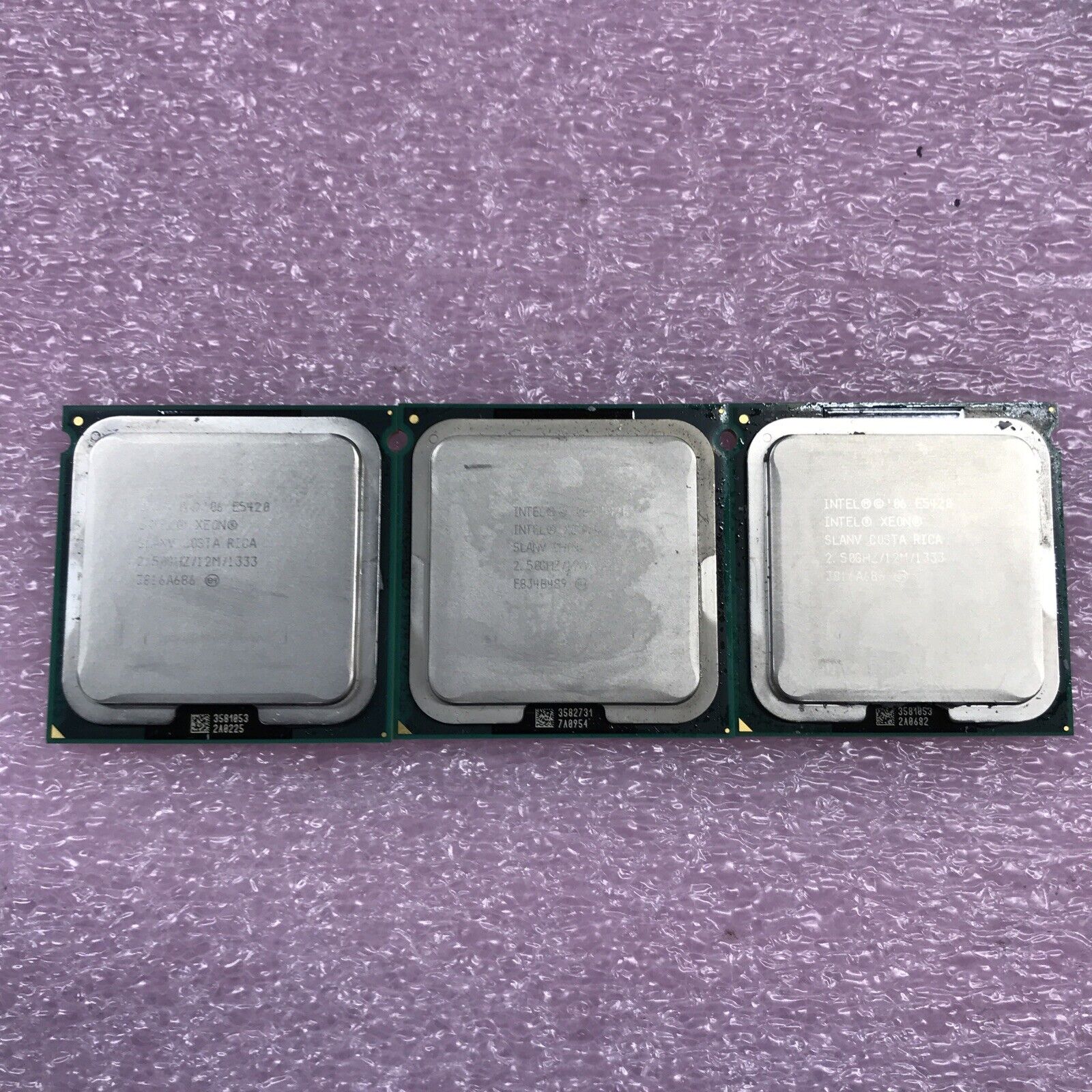 (Lot of 3) Intel E5420 Intel Xeon SLANV 2.5GHz (Tested and Working)