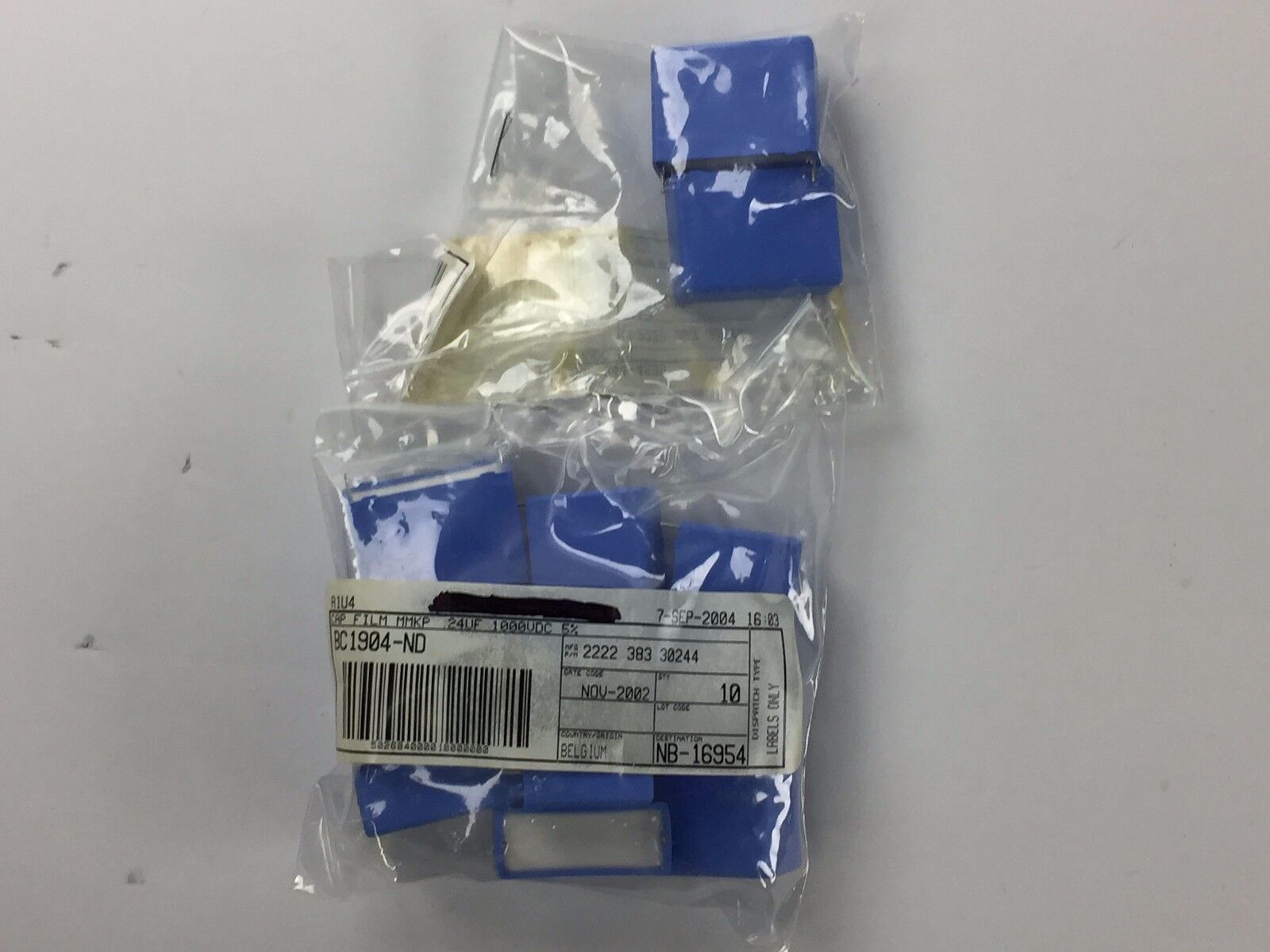 Vishay BC Components 2222 383 30244 CAP FILM MMKP .24 UF 1000UDC 5%