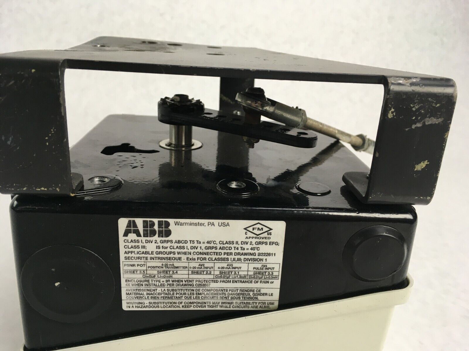 ABB AV1120000 Pneumatic Valve Positioner 150 PSI