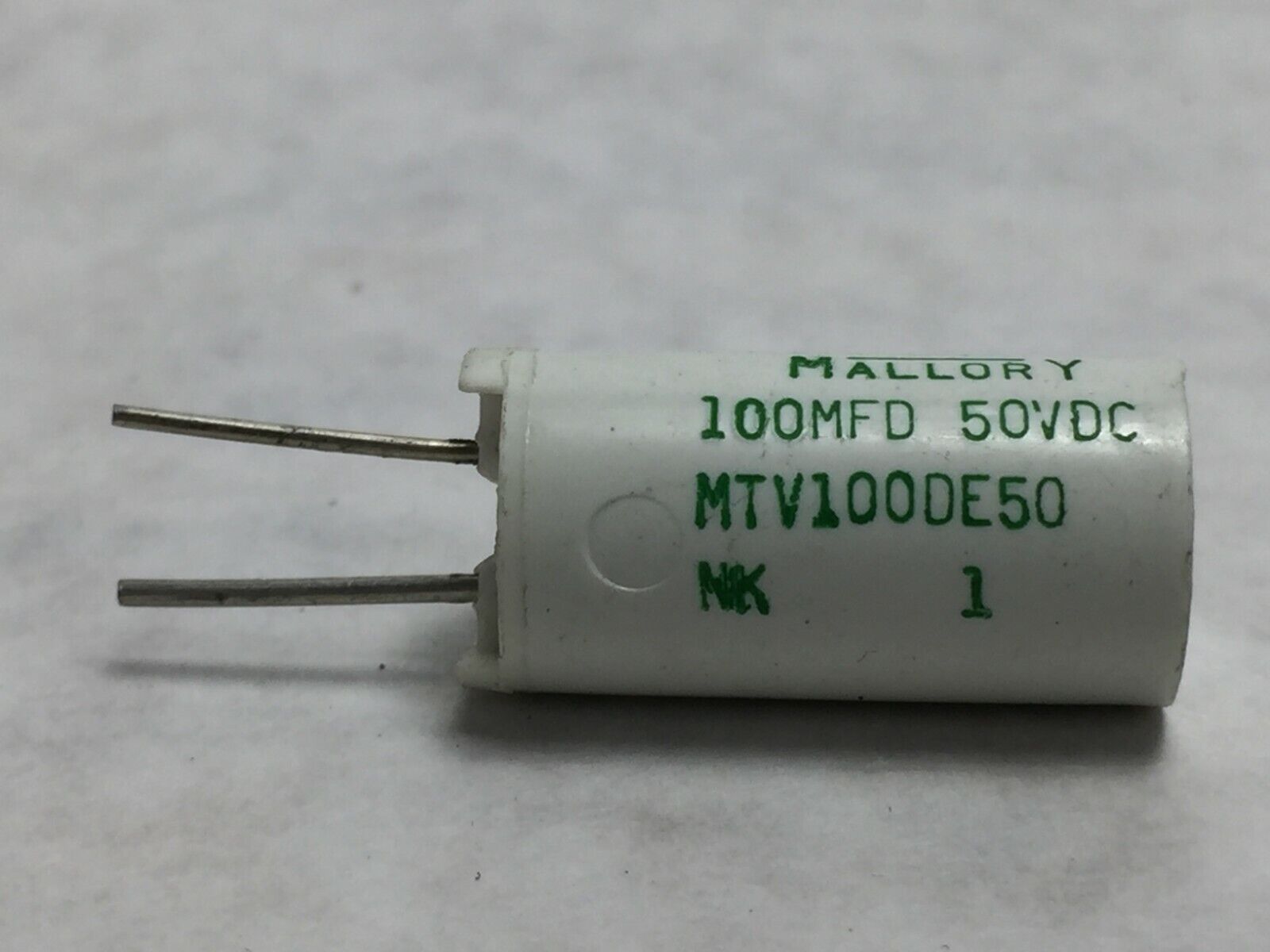 Mallory MTV100DE50 100MFD 50VDC   NOS