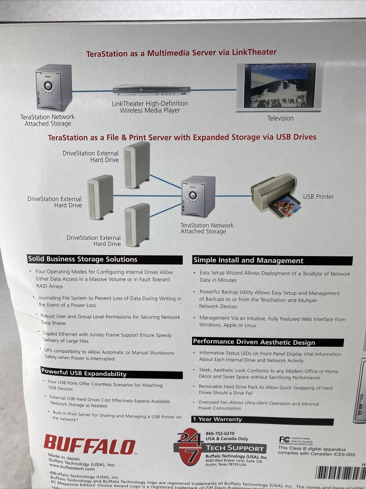 Buffalo HD-H1.0TGL/R5 Network Attached Storage