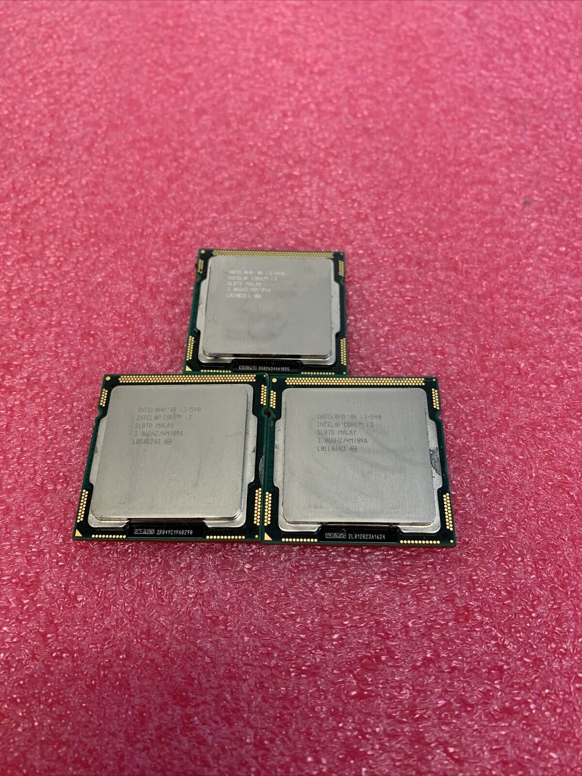 Lot of 3 Intel Core i3-540 SLBTD 3.06GHz Processor