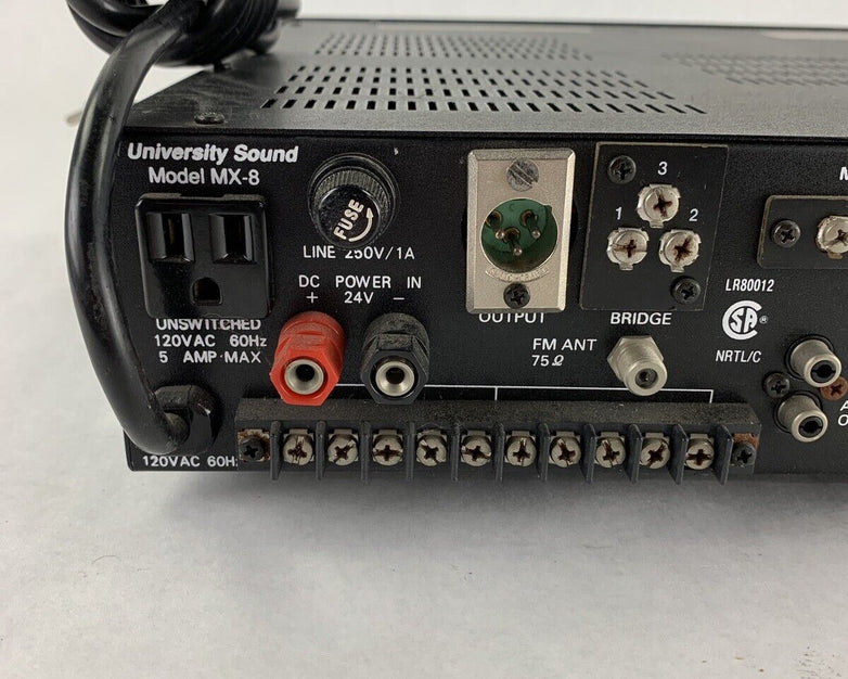 University Sound MX-8 Unified Electronics Mono 8-Channel Microphone Mixer Tested