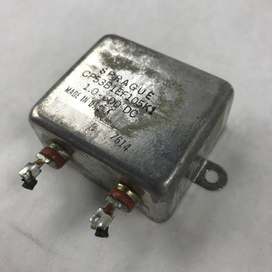 Sprague CP53B1EF105K1 2X1.0-600 DC Capacitor/Relay Unit
