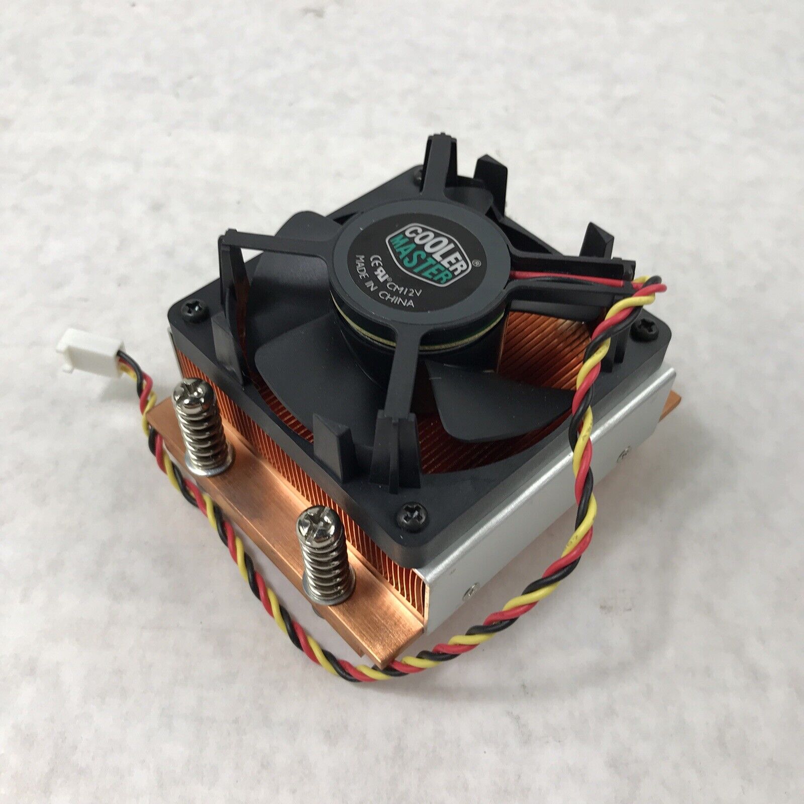 Cooler Master CM12V PC CPU Cooling Fan on Heatsink Block ECC-00174-01