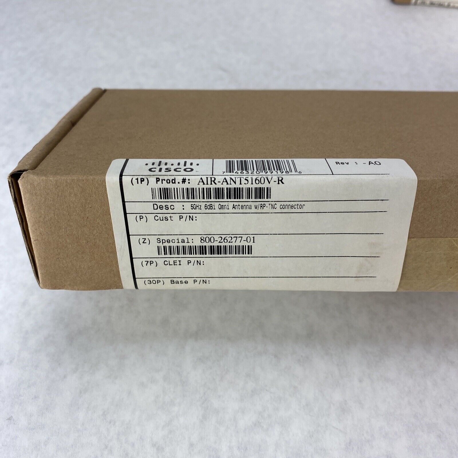 Lot of 5 Cisco AirAnt1728 2.4GHz5.2dBi Omnidirectional Ceiling Antenna w/RP-TNC