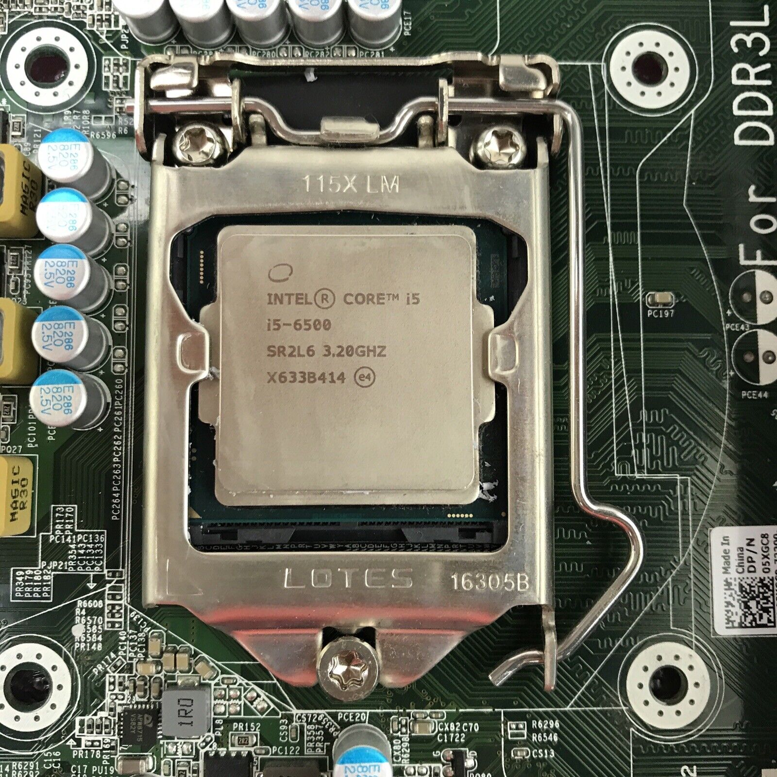 Dell Optiplex 3040 SFF 05XGC8 Motherboard Intel Core i5 6500 4GB PC3L-12800U RAM