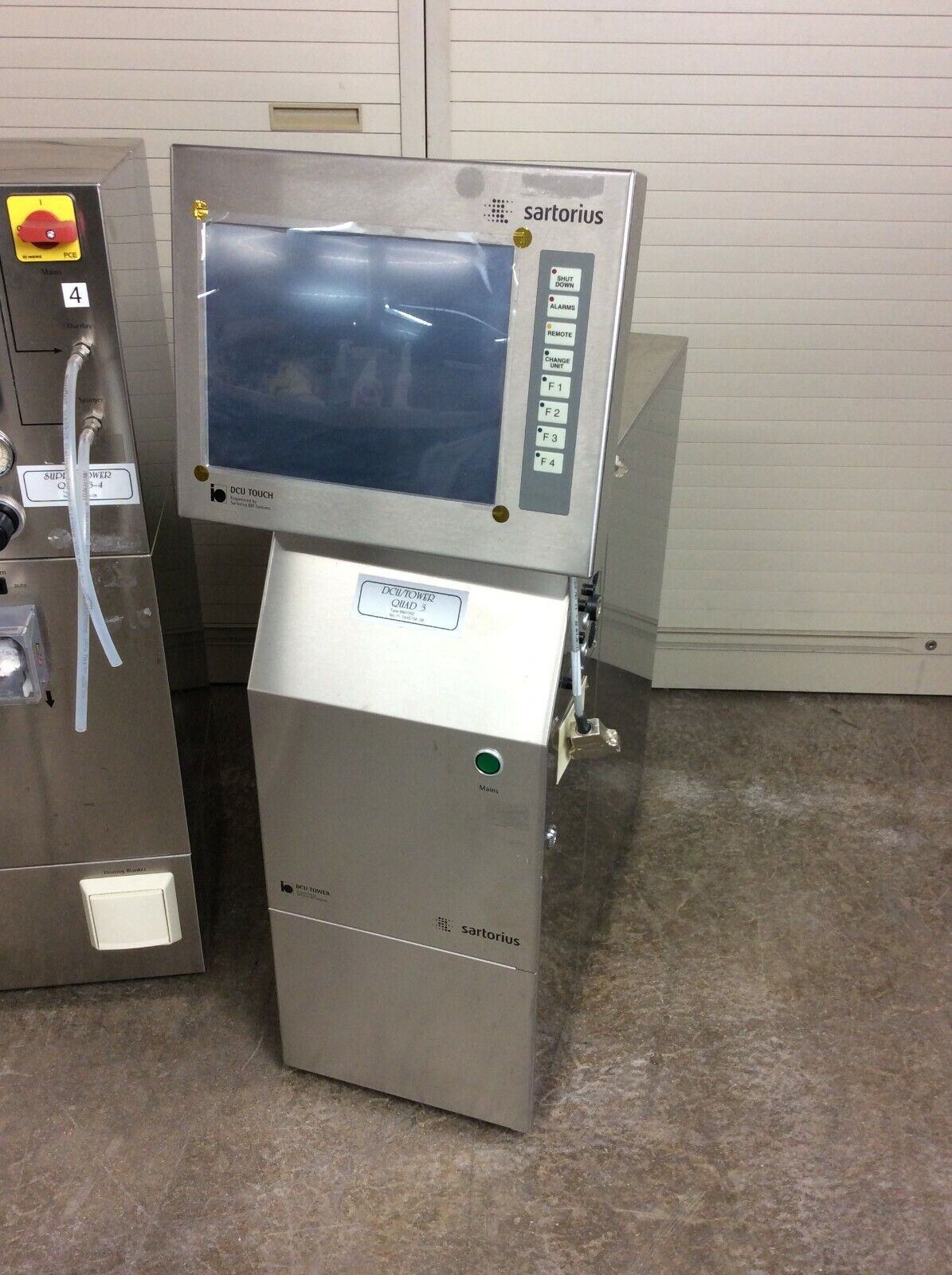 Sartorius Stedim Biotech Biostat DCU Touch Tower B-DCU Bioreactor w Glass Vessel