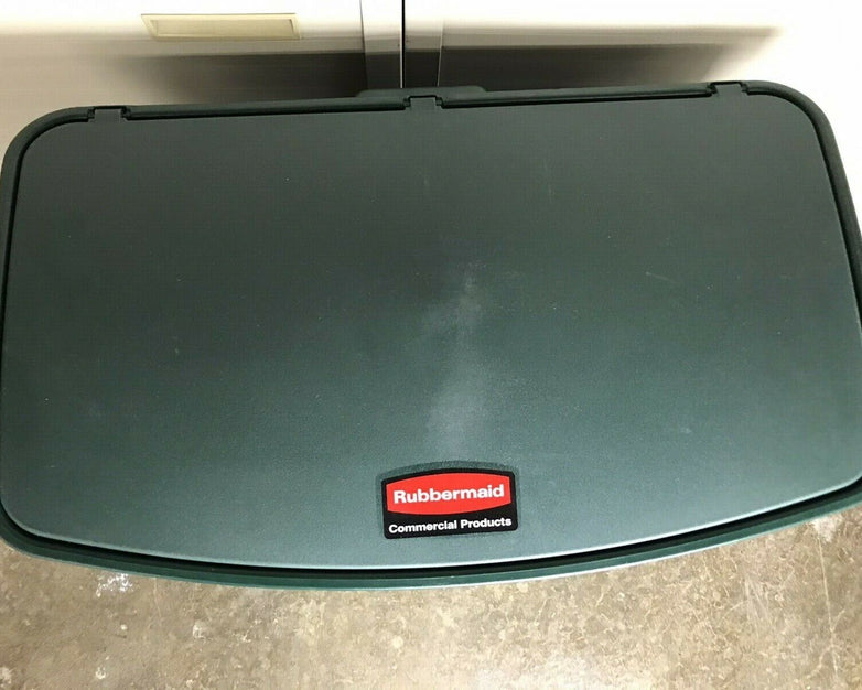 Rubbermaid Plastic Step-On Container 90L/24G Green