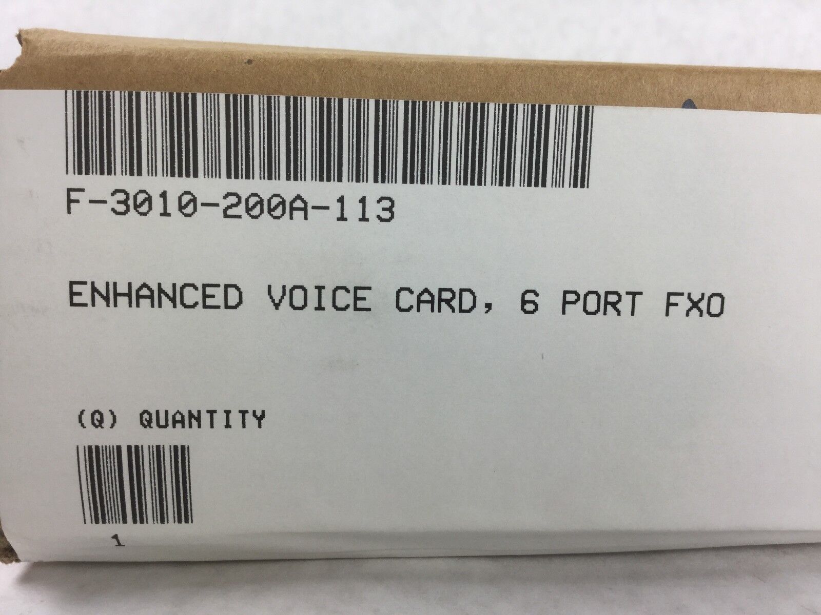 IXPORT Enhanced Voice Card, 6 Port FXO, F-3010-200A-113, NEW Sealed