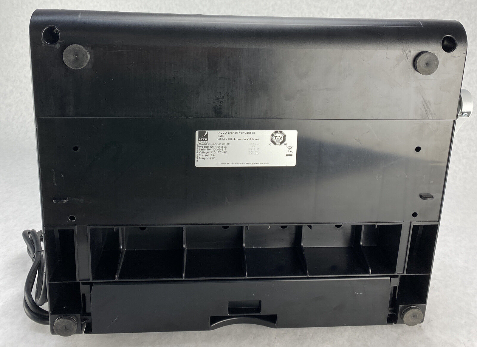 Acco 7704250C Swingline GBC CombBind C110E Binding Machine