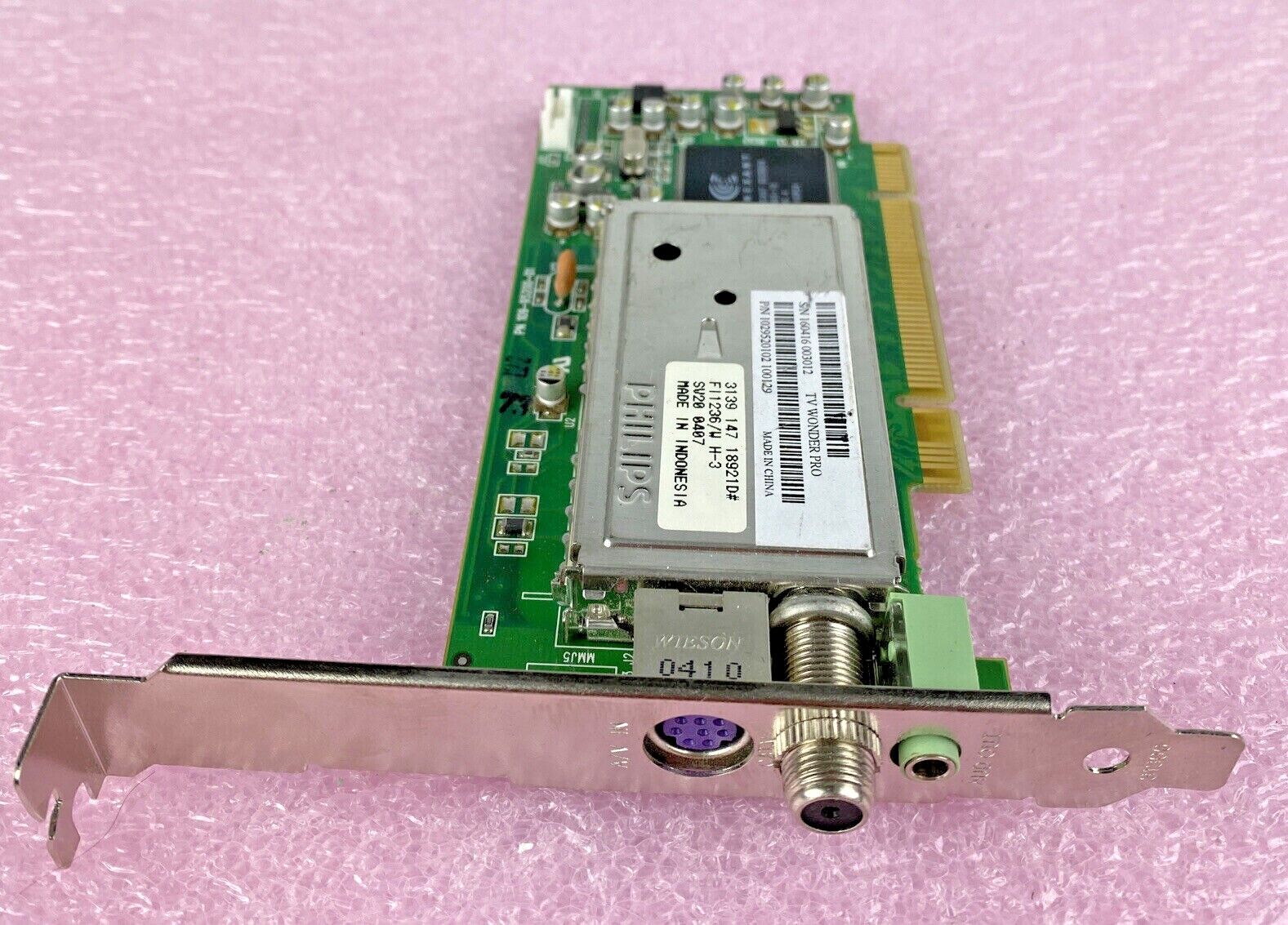 TV Wonder Pro PCI TV-tuner video input card ATI 109-95200-01