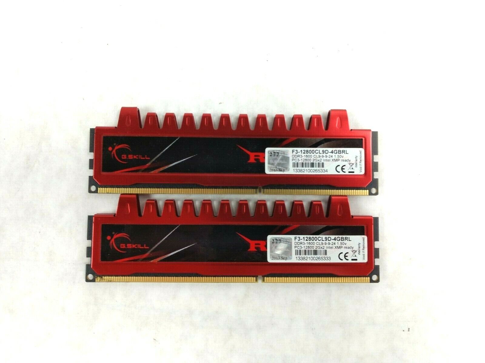 G.Skill RIP Jaws 4GB (2x 2GB) Kit DDR3-1600 PC3-12800 2GBx2 | F3-12800CL9D-4GBRL